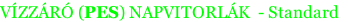 VÍZZÁRÓ (PES) NAPVITORLÁK  - Standard